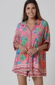 NEW 25 Stunning Salty palm Boho Ladies Top Size 16
