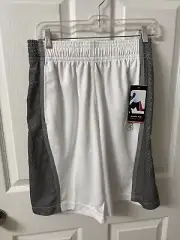 And1 Mens "Flash Cut" White & Black Mesh 11" Inseam Basketball Shorts Size Small