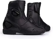REBELHORN Trip ST Short Motorcycle Boots for Fast Rides and Tours, Hard Heel and Ankle Protection Ventilation, Antibacterial Inserts, Reflective Elements