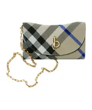 Burberry Rocking Horse Chain-Linked Wallet One size lichen color