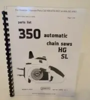 Homelite Chainsaws 350HG SL, Parts list manual Homelite