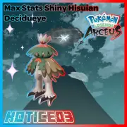 Pokemon Legends: Arceus Shiny Hisuian Decidueye Max Stats