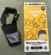 EVERY YAH MIND YOUR MANNERS Dog Muzzle Anti Bark & Bite Adjustable And Comfy XS