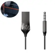 USB Bluetooth 5.0 Transmitter Receiver 3.5mm Audio AUX Adapter Black for TV Car (for: Audi)