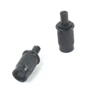 Replacement Tune-O-Matic style Guitar Bridge Posts Wide Anchors Black (set of 2)