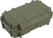 QANYEGN Waterproof Rigid Portable Toolbox, Portable Toolbox with Shockproof Foam, Durable ABS Plastic Storage Toolbox for Outdoor Camping(Army Green)