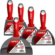 Joint Knife Set, Stainless Steel - LEVEL5 | Pro-Grade | Sheetrock Gyprock Drywal