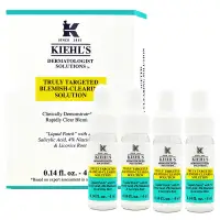 在飛比找PChome24h購物優惠-KIEHLS 契爾氏 2%水楊酸痘痘精華露4ml*4 (百貨