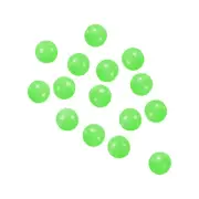 100Pcs 6mm Plastic Round Glow Fishing Beads with Storage Box Green