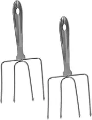 2 Pack Turkey Baster Large Grilling Forks for Outdoor BBQ Chicken Roasting