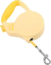 Milisten Small Retractable Dog Leash Durable Nylon Traction Rope with Slip Handle Easy Operation for Corgis and Small Dogs for Walking and Training