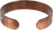 GARVALON Fashionable Copper Magnetic Bracelet for Men and Women Adjustable Cuff Bangle Vintage Style Copper Open Bracelet for Daily Wear and Menstrual Care