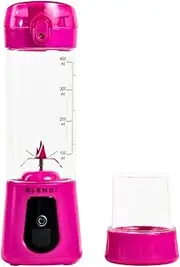 Pro+ Portable Blender (New 2025 Model, 17.5oz, Hot Pink) – Upgraded 120W Motor, USB-C Rechargeable, Cordless Personal Blender for Smoothies & Shakes – BPA-Free, Self-Cleaning, Travel-Friendly
