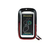 Rainproof Bike Handlebar Touchscreen Phone Bag Case Cell Phone Holder MTB Frame Pouch Bag RED COLOR