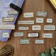 Vintage Style Word Junk Journal Ephemera Scrapbooking Collage Card Making 17pcs