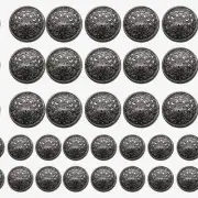 Vintage Elegance Blazer Button Set - 30 PCS, 2 Sizes (18mm & 25mm), Premium Blac