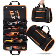 Roll Up Tool Bag Organizer, Heavy Duty Tool Roll Bag for Men, Portable Tool R...