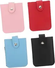 [WESIEVYA] Card Organizer Wallet 4pcs Credit Card Holders in Fake Leather Pull Out Design