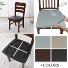 PU Seat Slipcover Chair Cover Stool Cover Home Textile Waterproof Elastic Sa