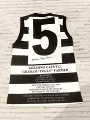Polly Farmer AFL Hall of Fame Hand Signed Geelong Jumper