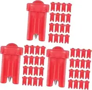 Baluue 3sets Needle Set Lash Extension Supplies Bottle Anti-blocking Needles Tool for Eyelash Extensions 100pcs*3