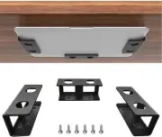 Under Desk Laptop Mount, Metal Under Desk Shelf Holder for Laptop, Mac Mini