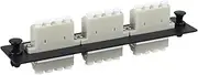 Duogalia LC/MM Fiber Patch Panel, 3 Multimode Gray 4 Channels LC Adapters, 12 Fiber Ports