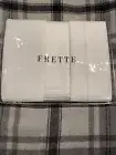 FRETTE MONZA KING 4 PIECE SHEET SET SATEEN WHITE NEW WITH TAGS $750