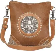 [Myra Bag] Fidato Leather & Hairon Shoulder Bag, Handbag S-4392, Multicoloured
