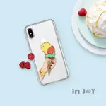 INJOY MALL IPHONE XS 冰淇淋戀曲透明 防摔手機殼 保護殼