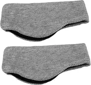 [Baluue] 2 Pcs Noise Cancelling Plush Headband for Men Women Foldable Design for Comfortable Sleep Mask Earmuffs