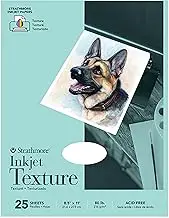 Strathmore Textured Inkjet Paper, 8.5"x11", 25 Sheets