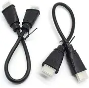 2-Pack 4K Ultra High-Speed HDMI Cable, 0.25m HDMI Jumper, OD 5.0mm