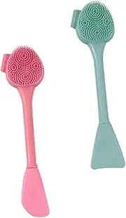 Ipetboom Silicone Face Mask Brush Applicator Double-head Face Cleanser Brush for Gentle Skin Care