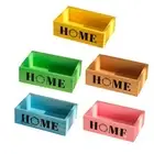 Wood Planter Box Outdoor Tabletop Indoor Centerpiece Garden Plant Container