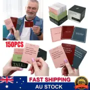 150Pcs Conversation Cards Life Story Interview Kit Tales Game for Family Members