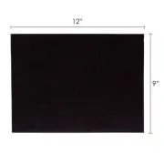 Mega Crafts - 9" x 12" Metallic Glitter EVA Foam Sheets - Black, 6PCS