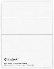 PrintWorks Professional Perforated Paper, 500 Sheets, 4 Part Perf