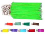 SPOKE SALE Hi-Tech Powder Coated Spokes 187mm Fluro Green (36)