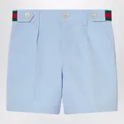 [GUCCI] Short sky blue with Web ribbon 24M Light blue