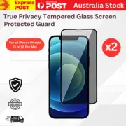 2x Privacy Anti-Spy Tempered Glass Screen Protector for iPhone 11 to 16 Pro Max