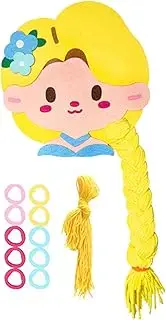 Hair Styling Toy | Learn to Braid Hair Book Package,Travel Activity, Arts and Crafts Kits, Girls Braiding Toys, Busy Book Braiding Toys for Adults