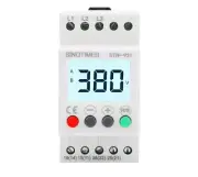 380V Din Rail Voltmeter Over Under Voltage Monitor Sequence Protector 3 Phase