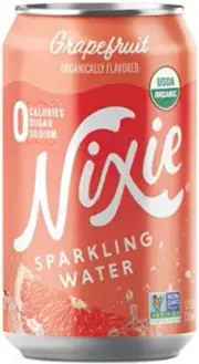 Nixie Sparkling Water Grapefruit | 12 fl oz cans 24 pack | Organic Vegan Non-...