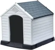 Furbulous Dog Kennel Outdoor Indoor, Large Plastic Dog Crate Puppy Pet House Wea