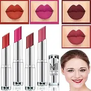 MI Fashion® Gorgeous Colour Creme Matte Lipsticks Combo (Pack of 4, 3.5gm each) - Orange Fever, Rosy Pink, Brown Raisin, Mauve