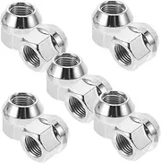 EXAOMBLE 10pcs Tapered Chrome Lug Nut Kit Open End Acorn Bulge Design Wheel Nuts for Easy Installation and Enhanced Fixation Compatible with Various Vehicle Models