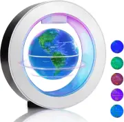 Floating Globe, 2024 Upgrade O Shape Magnetic Levitating Globe Lamp with Multico