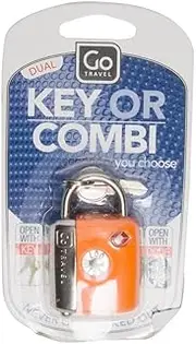 [Go Travel] Go-Travel Dual Combi TSA Key Lock, Assorted
