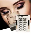 Women Magnetic Eyeliner False Eye Lashes Extension Eyeliner Tweezer Eyelash Set
